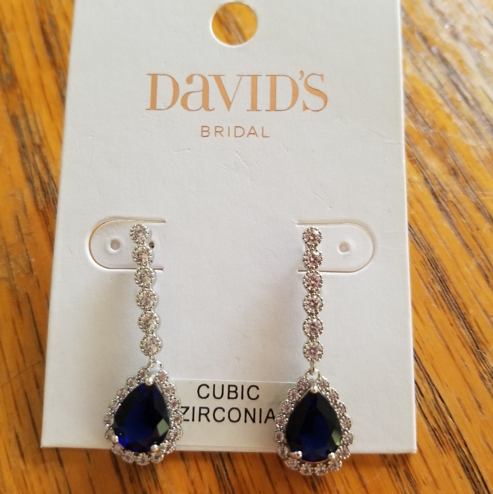 Pear Sapphire Drop Earrings